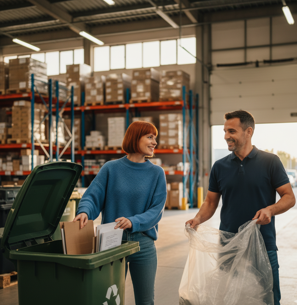 Couple Tri Papiercarton Plastique